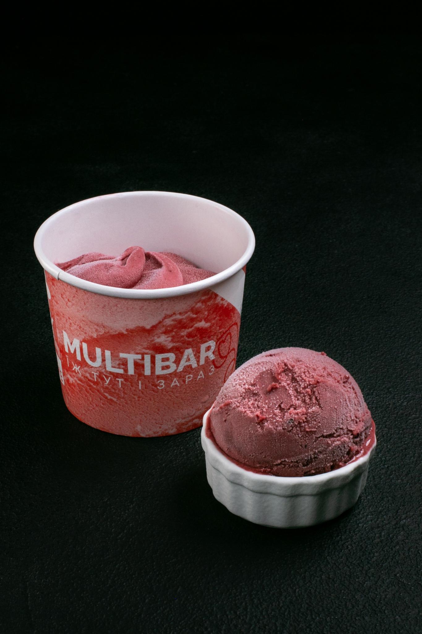 Sorbet skogsbär och jordgubb